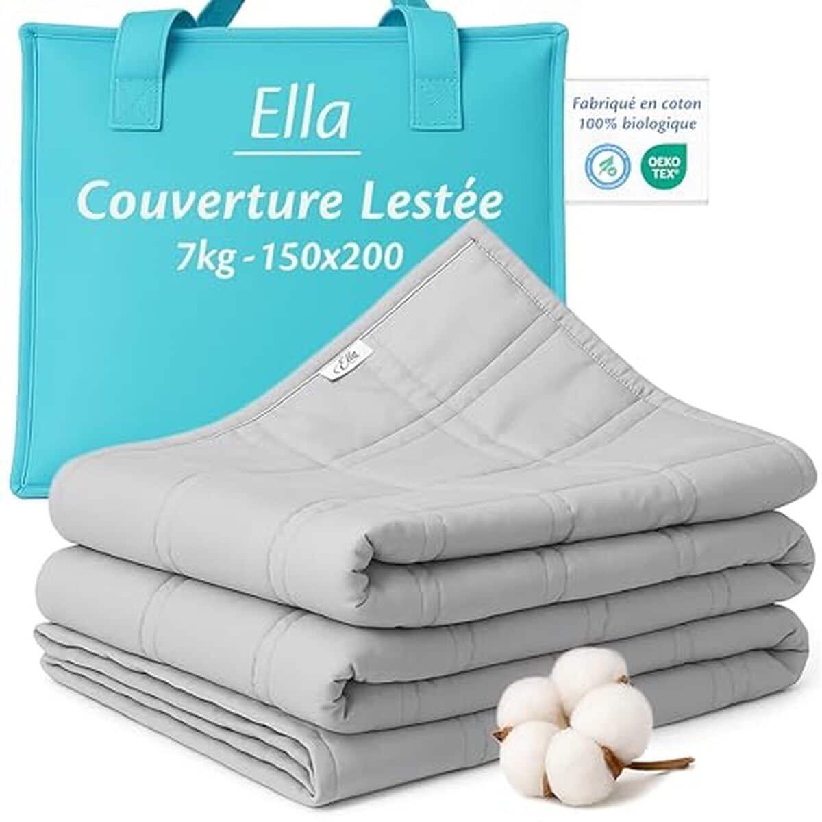 Test Ella couverture lestée 7kg : détente assurée