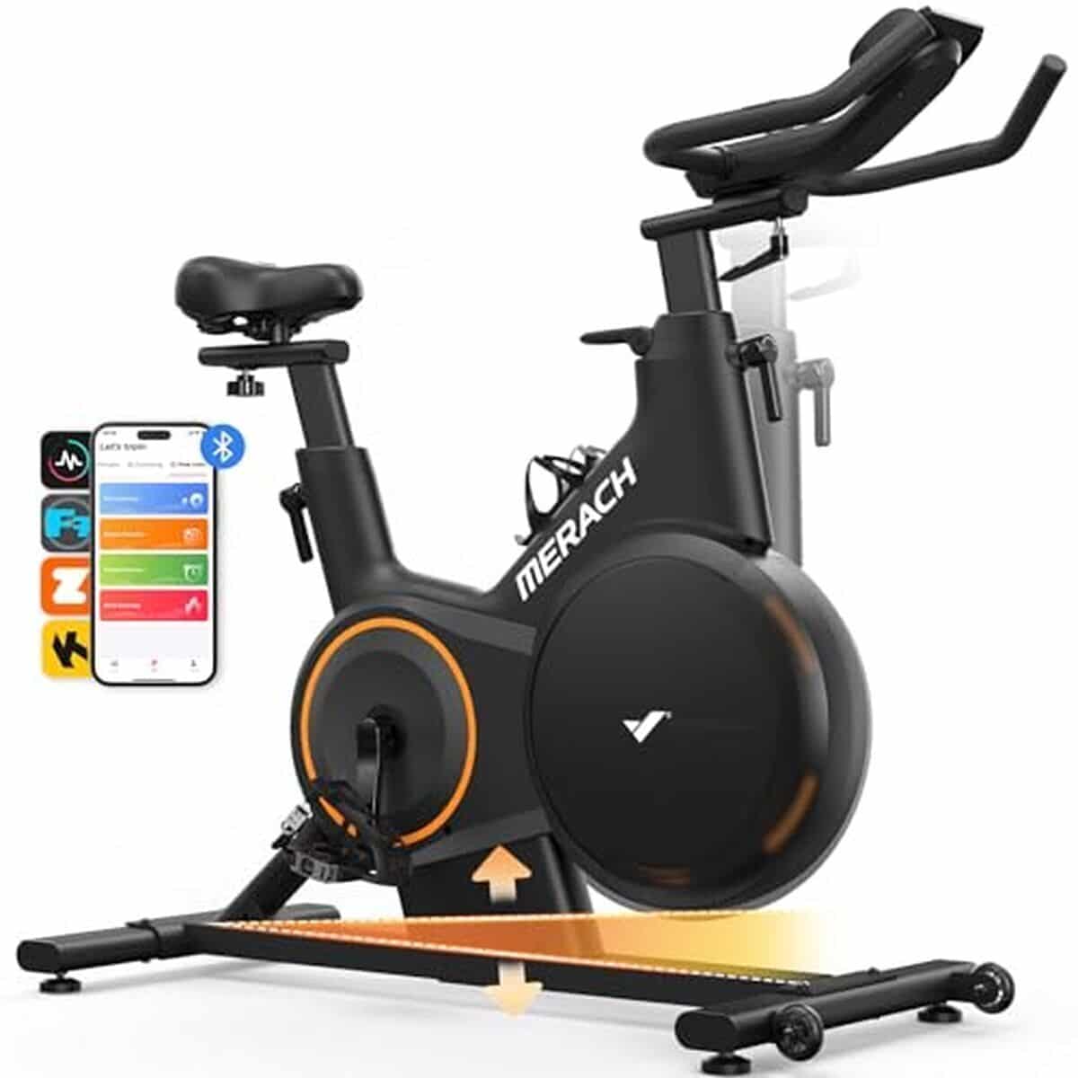 Test du vélo d'appartement Merach : inclinaison réglable et résistance magnétique