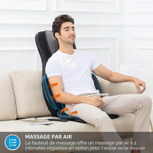 Découvrez notre test complet du siège massage Shiatsu Snailax : fonctionnalités, confort, chaleur et avis détaillé pour un relaxation optimale à domicile. 