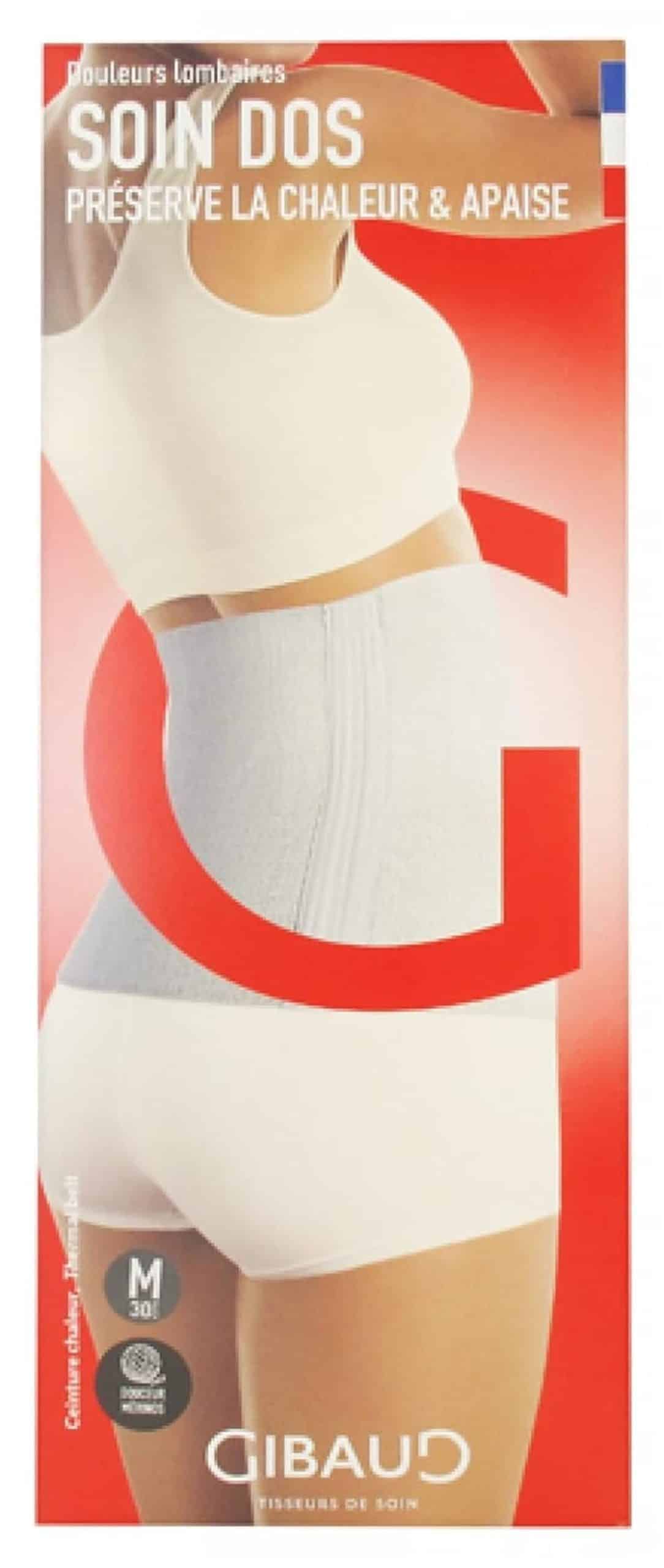 Test de la ceinture chaleur Gibaud soin dos 30 cm - m