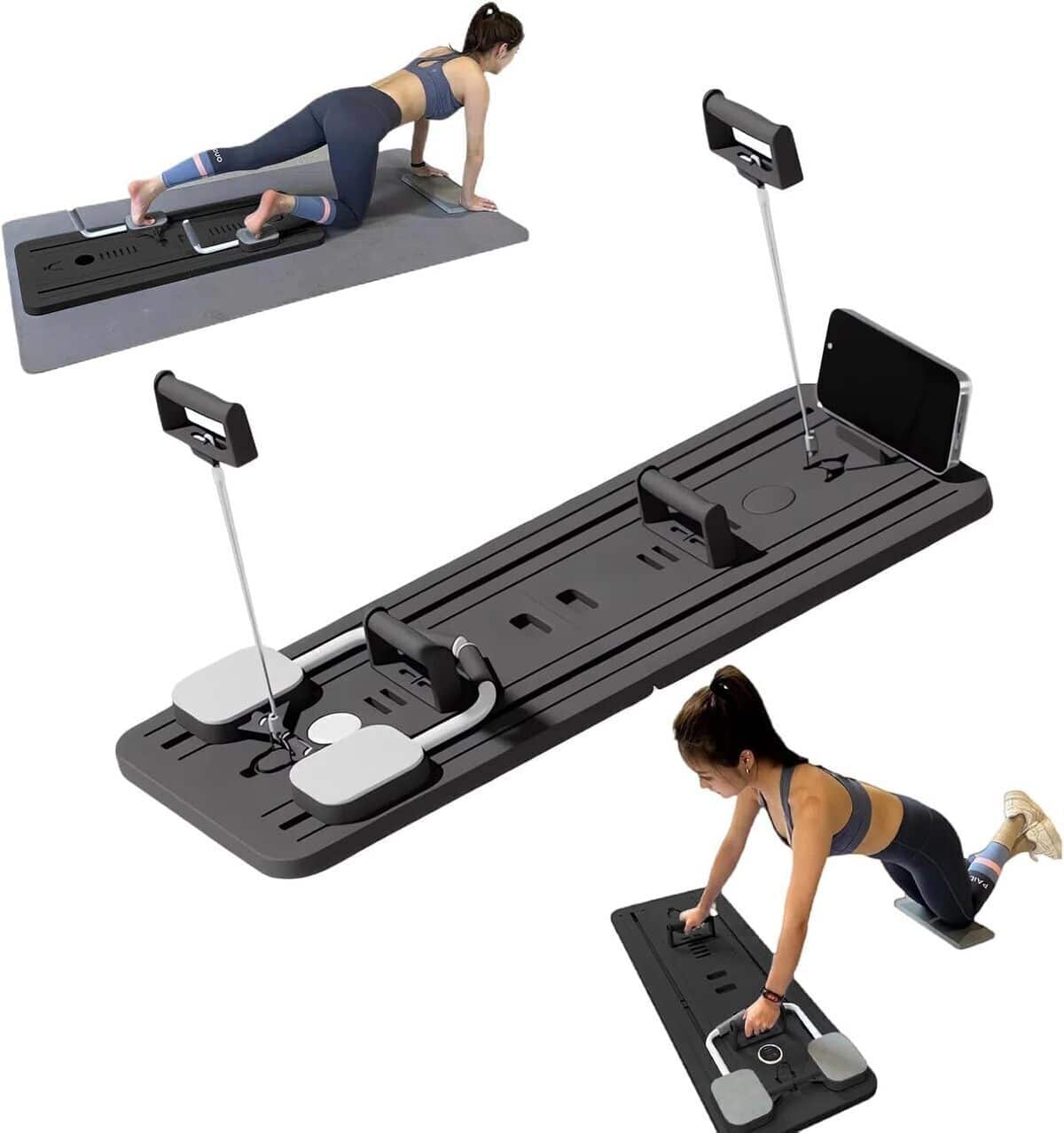 Test du rouleau abdominal multifonctionnel avec support pour coudes