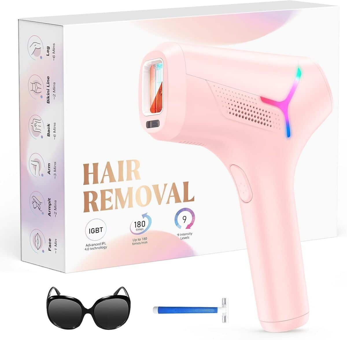 Test : épilateur à lumière pulsée Haarlosy IPL 22J, efficacité sans douleur