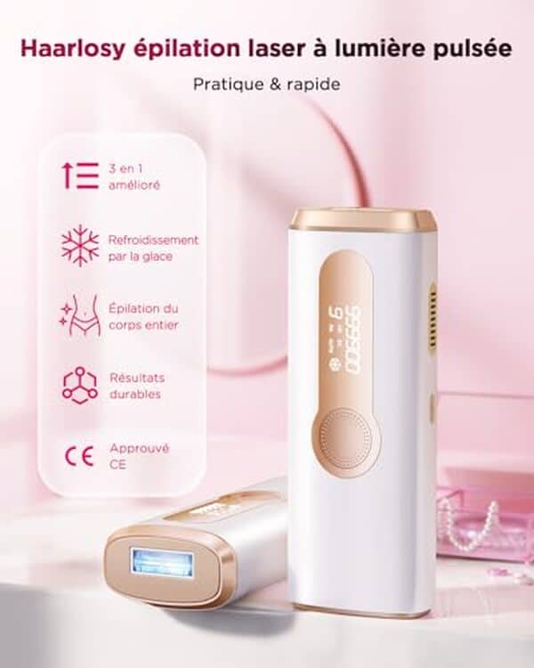 Découvrez notre test complet de l'épilateur Haarlosy avec 999 900 flashs. Efficacité, durabilité et résultats : tout ce que vous devez savoir avant d'acheter.