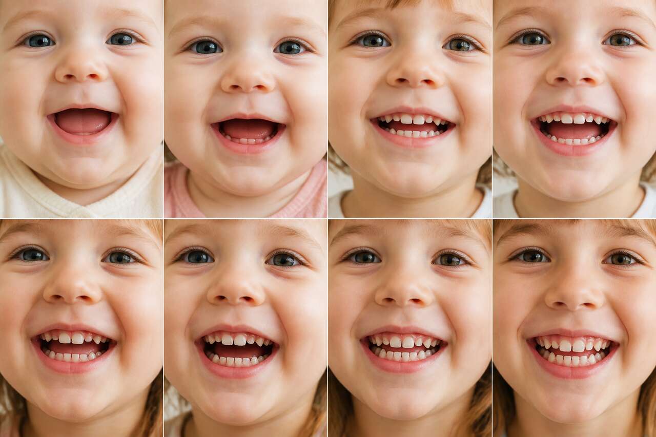 Calendrier des dents de lait : rep&egrave;res d&rsquo;&acirc;ge et ordre d&rsquo;apparition