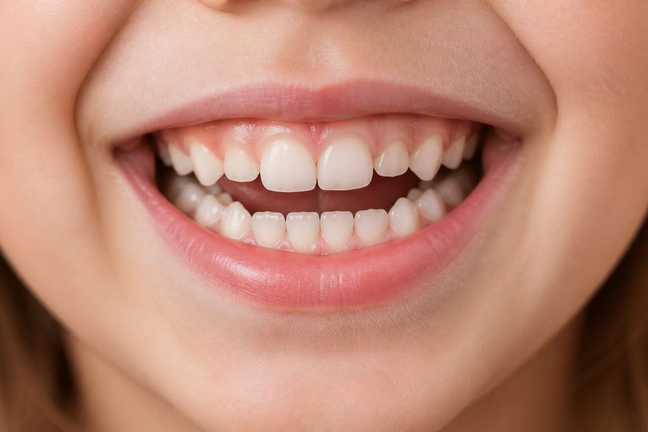 De 5 &agrave; 7 ans : chute des dents de lait et pouss&eacute;e dentaire (molaire de 6 ans)