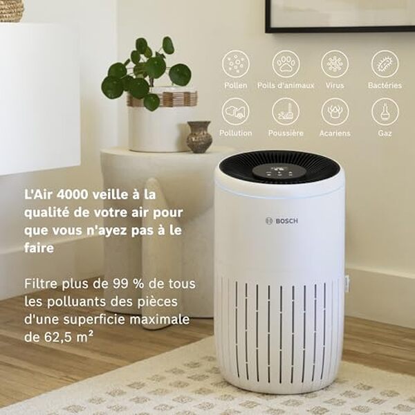 Découvrez notre test détaillé du purificateur Bosch Air 4000 : efficacité, performances et avis sur ce modèle haut de gamme pour un air intérieur pur et sain.