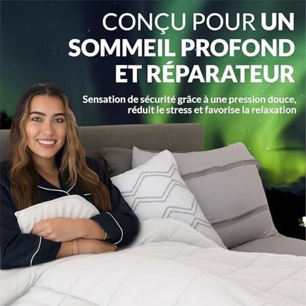 Découvrez notre test détaillé de la couverture lestée Polar Night 5kg : efficacité, confort et bénéfices pour un sommeil profond et réparateur.